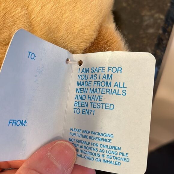 Canterbury Teddy Bear Plush Stuffed Animal 10" Tall with blue shirt. NWT - Picture 10 of 11